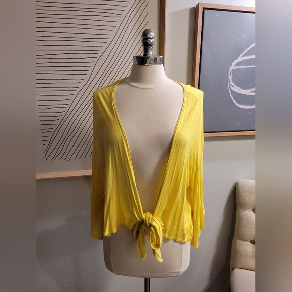 Sold - Yellow Cardigan - Picture 2 of 3